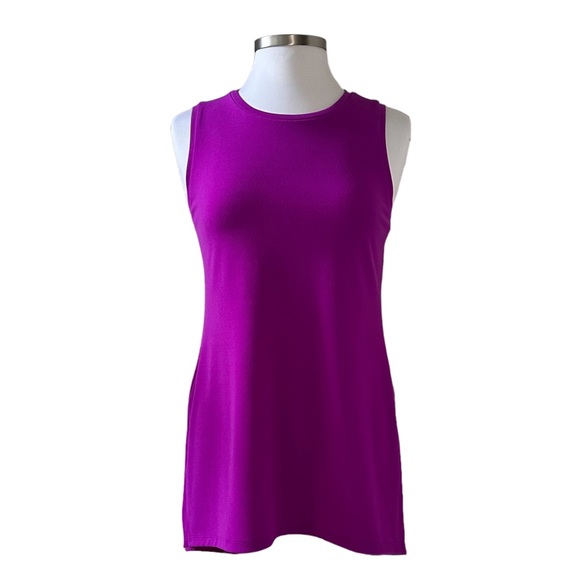 The Limited Fuchsia Purple Sleeveless Long Top Size Small - Picture 3 of 8